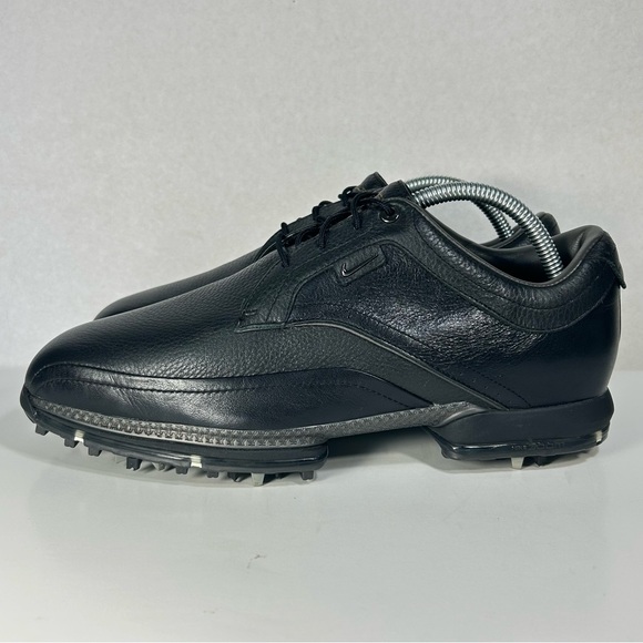 Nike Touring Premium Golf Black Leather Shoe 379221-091; Mens 9.5 Wide; Like New - Picture 4 of 16